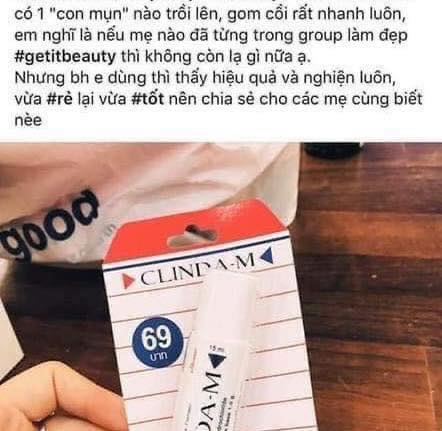 Serum chấm mụn Clinda M 15ml THÁI LAN