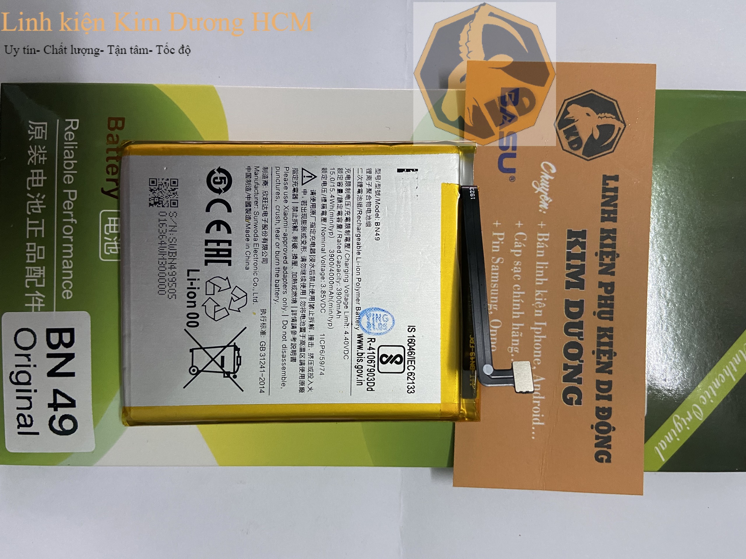 Pin Xiaomi Redmi 7A (Mã pin: BN49, 3900/4000 mAh)