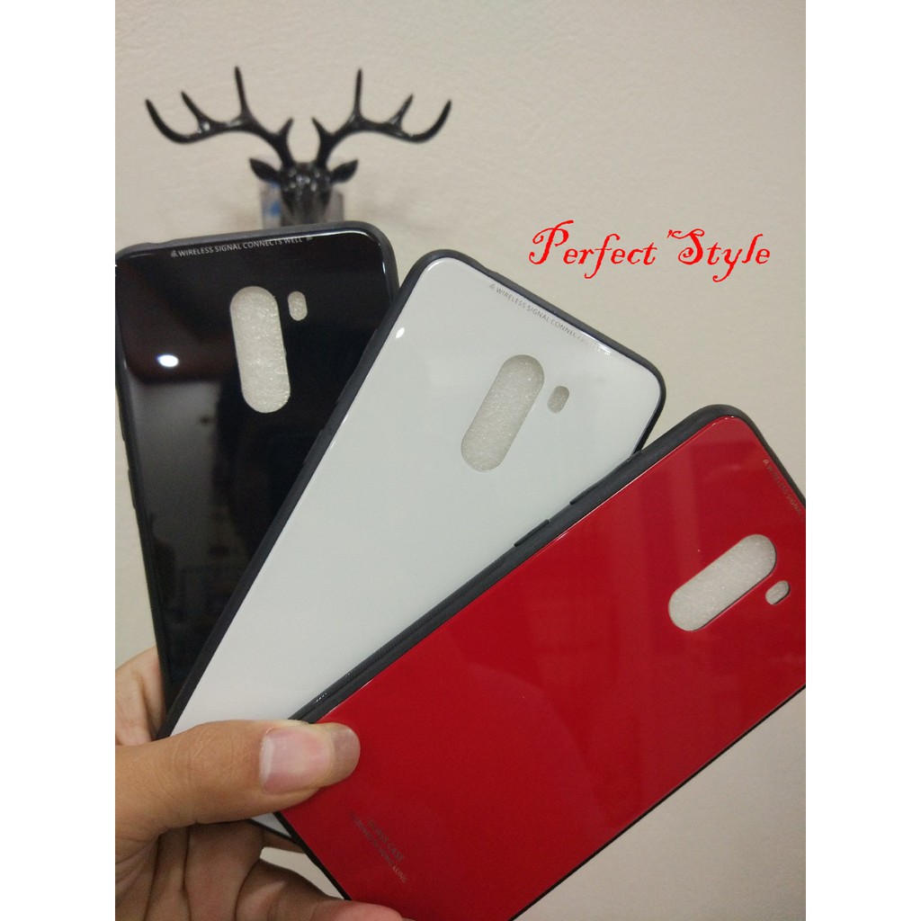 Ốp lưng mặt kính cường lực xiaomi pocophone f1 / poco f1