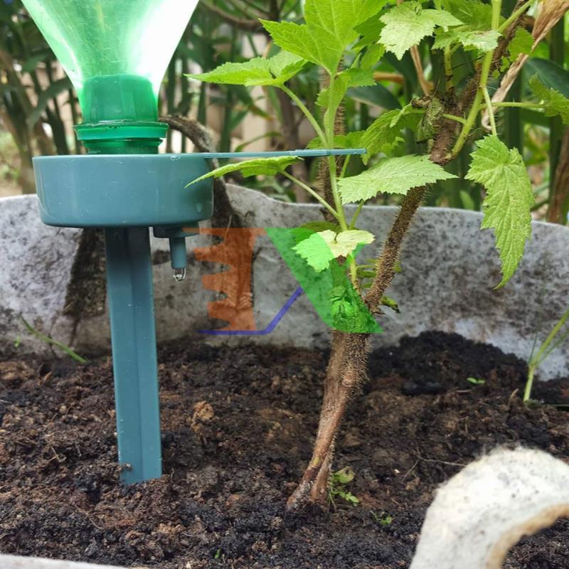 Set 10 Rod plug drip irrigation fitting up bottle plastic c-03, watering device automatic drip, Rod watering drip tree landscape