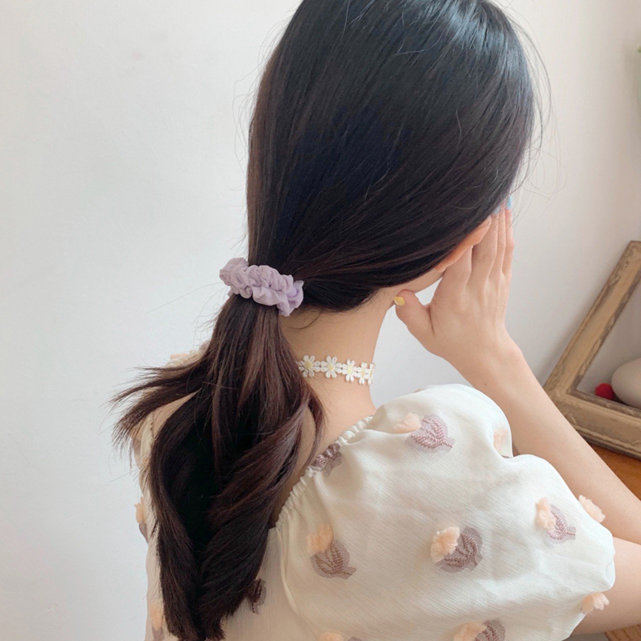 CỘT TÓC VẢI VOAN MÀU NGỌT NGÀO