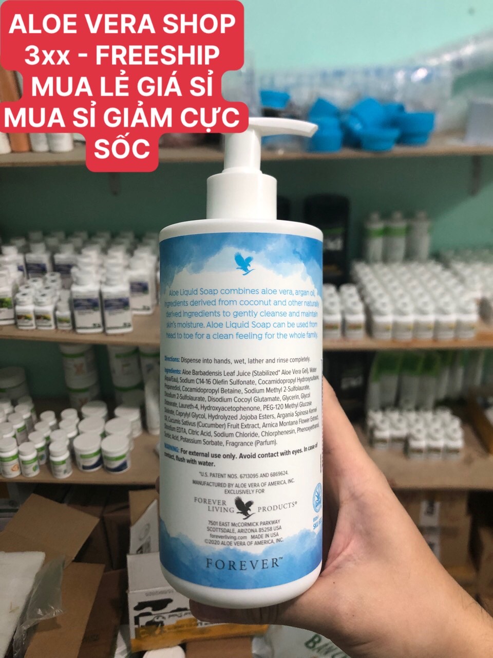 [RẺ VÔ ĐỊCH] Xà phòng nước Aloe Liquid Soap FOREVER 633FLP (473ml) ( SẢN PHẨM LÔ HỘI )