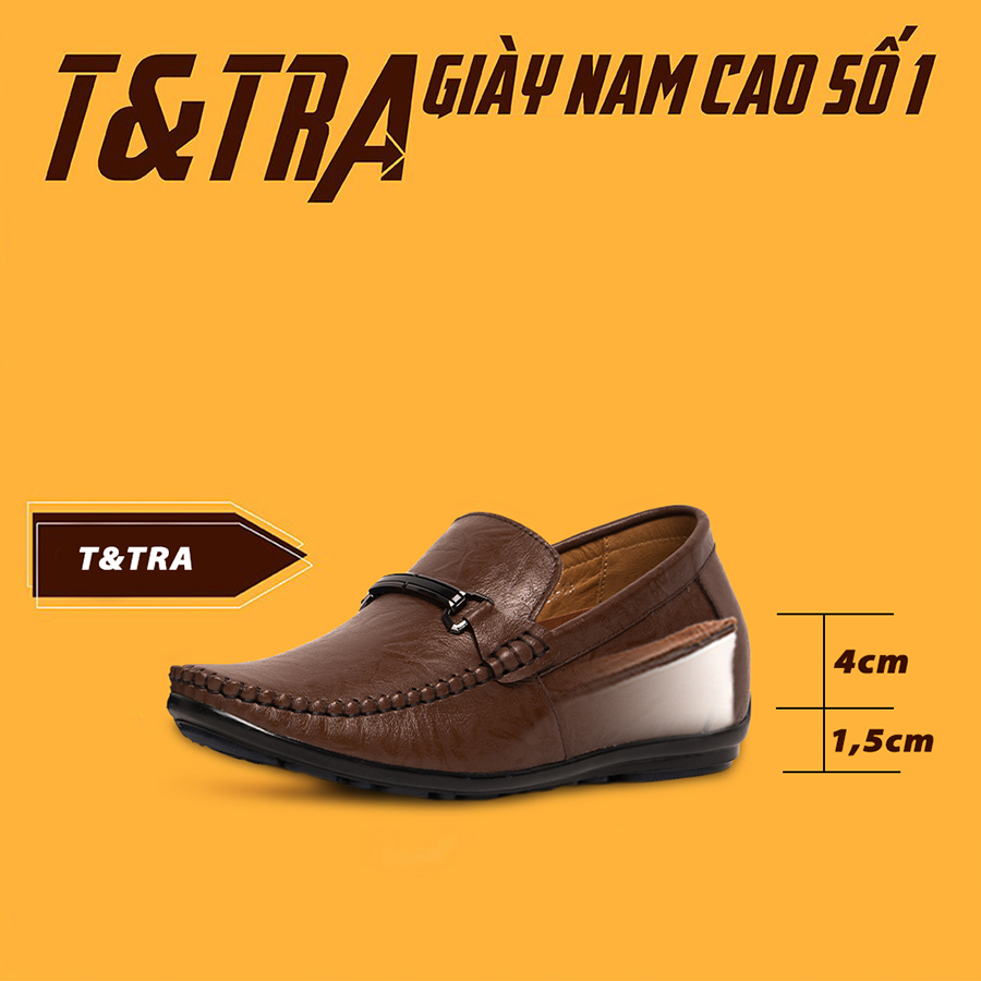 [6cm]-padded shoes men's T&TRA T85 Brown zebra