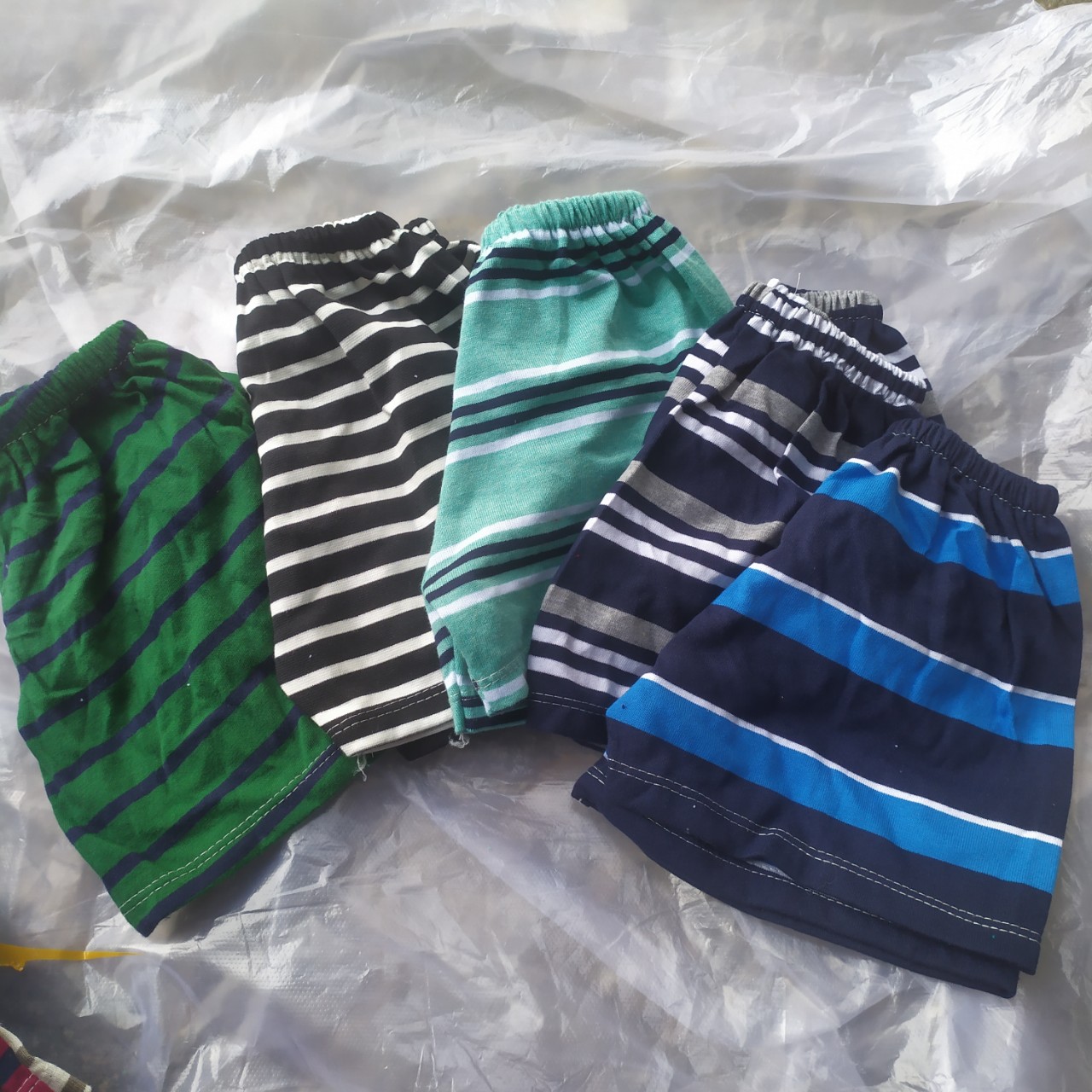 Sét quần chục đùi/ quần đùi chục kẻ sọc cho bé trai/gái 7-18kg