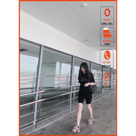 [Hàng loại 1] Quần legging đùi cuộn tím siêu Hot