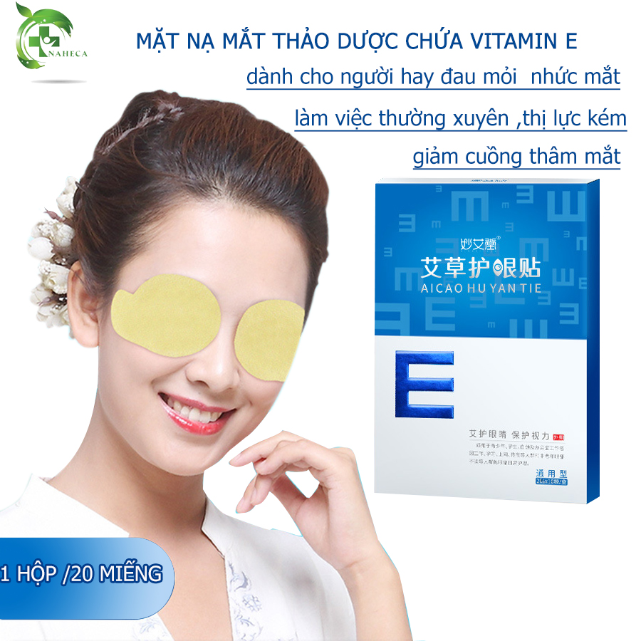 Mặt nạ mắt thảo mộc vitamin e giảm mỏi mắt . căng mắt , giảm cuồng thầm mắt