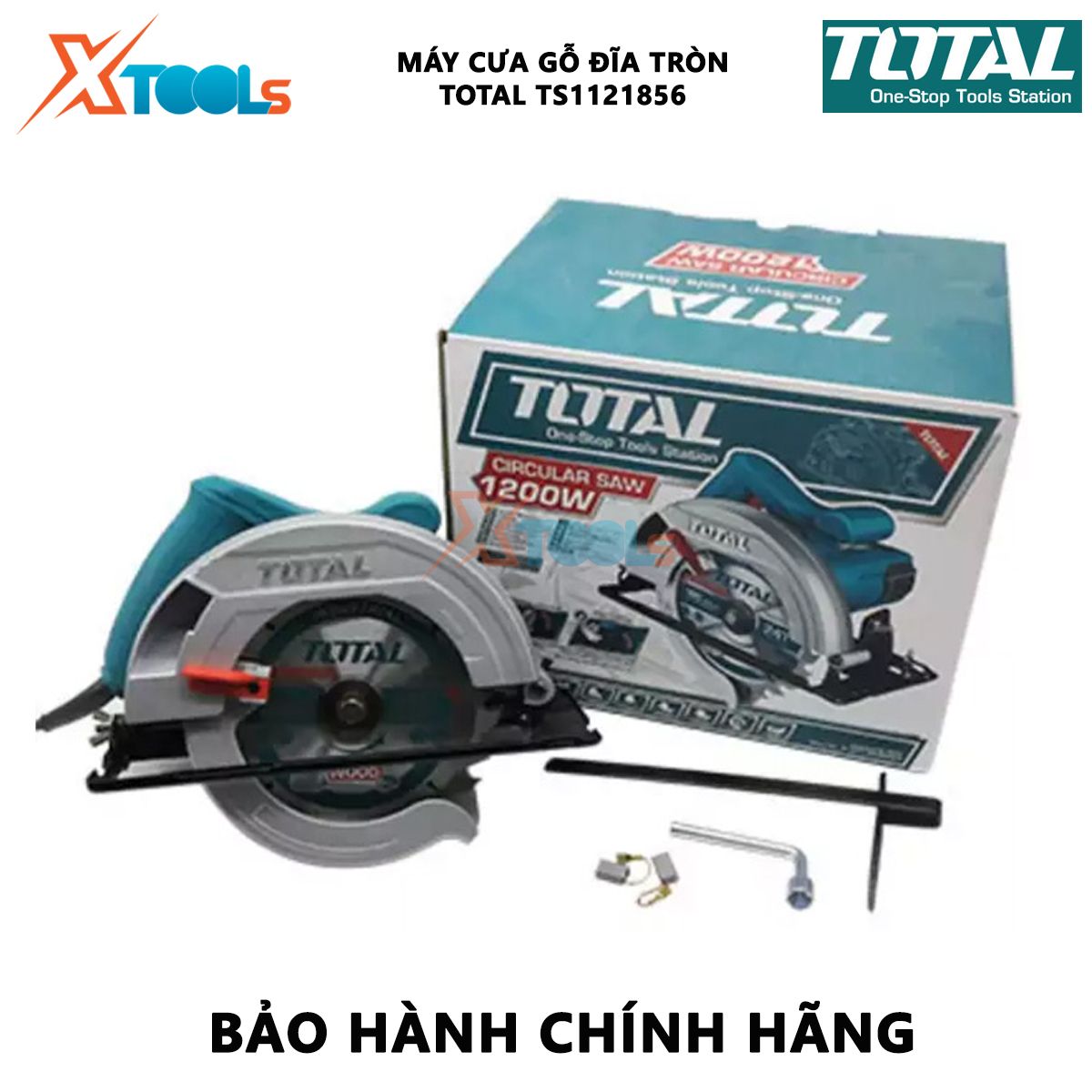 Wood working machine disc round total TS1121856 | machine circular saws power 1200W no-load speed 5000RPM diameter saw blade 185x20mm sawn crystal ingot, suit top, cutting wood tenon, saw inserts wood, grooving… [genuine] [XTools]