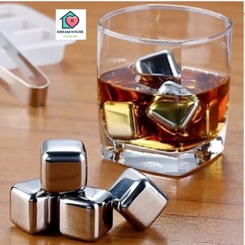 Đá lạnh inox không tan hộp 8 viên , đá lạnh inox không tan cooling cubes 6 viên, combo 6 viên đá làm lạnh không tan bằng thép không gỉ, combo set 8 viên đá inox làm lạnh vĩnh cửu không tan bảo hành 20 năm