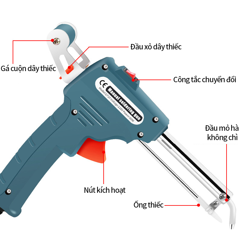 MỎ HÀN THIẾC，mỏ,hàn điện tử cao cấp，mỏ hàn cầm tay 220V，60W