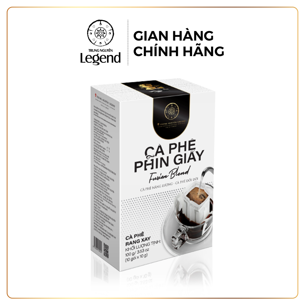 Trung Nguyên Legend Cà Phê Phin Giấy Fusion Blend – Hộp 10 gói - Hương Trái Cây Độc Đáo