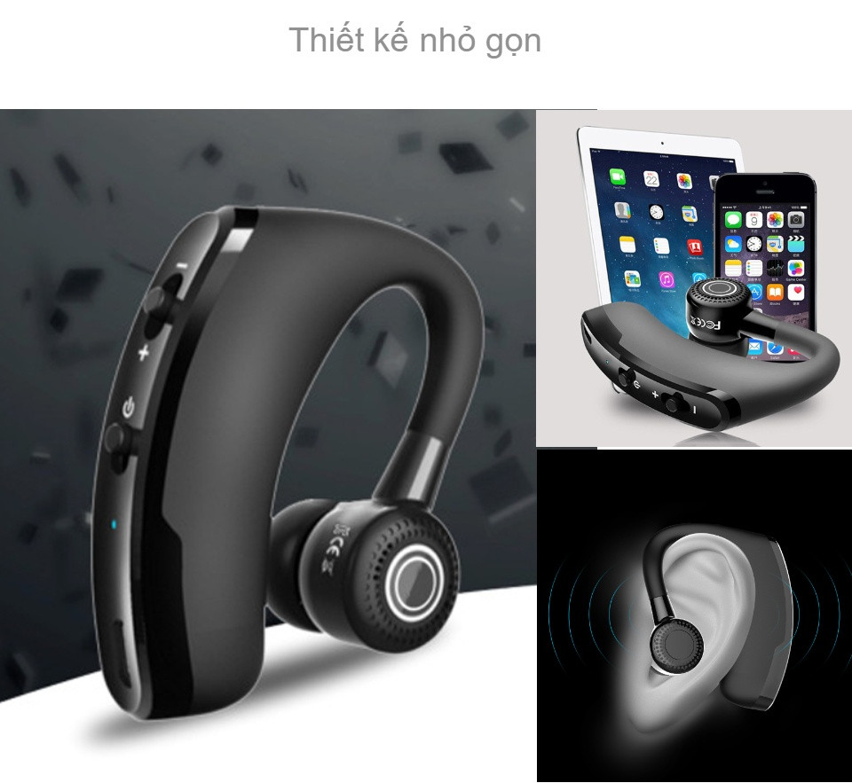 Tai nghe bluetooth mini philips V9,không dây, nhỏ gọn, chống ồn,  tai nghe nhét tai gaming và thể thao,bass cực chất, bảo hành 12 tháng