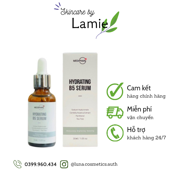 [CHÍNH HÃNG] Serum B5 Hydrating Mediphar | Tinh Chất Cấp Ẩm Phục Hồi Da B5 Mediphar+