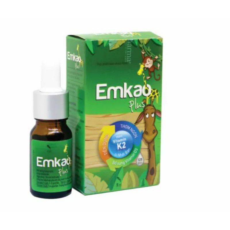 Vitamin D3 và K2 - Emkao plus (giúp xương chắc, phát triển chiều cao)