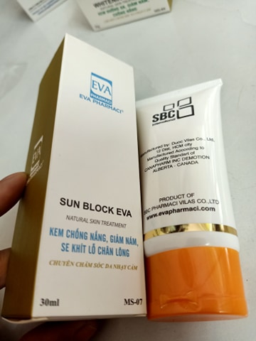 Kem chống nắng, trang điểm - Sun BB Eva
