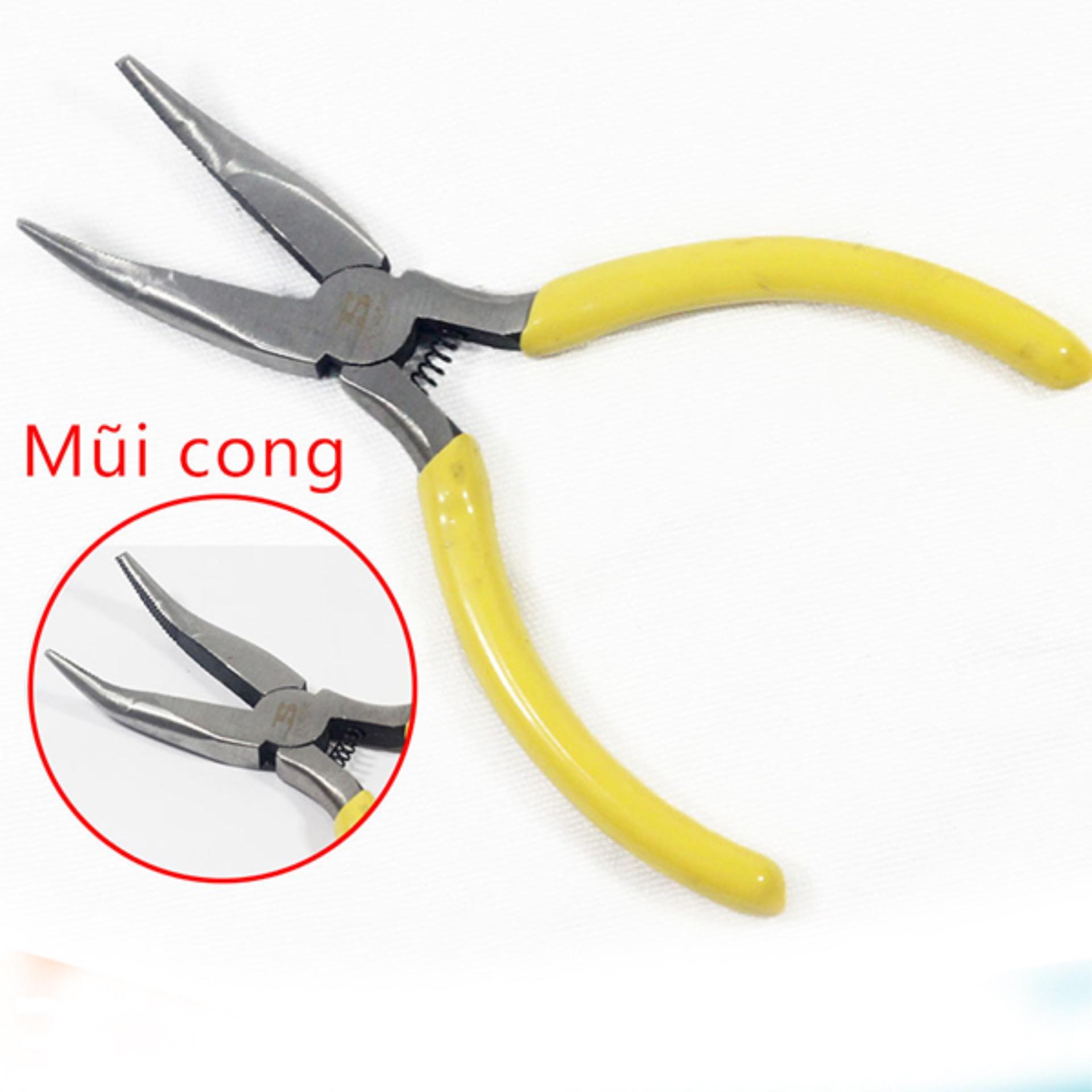Kìm Mỏ Nhọn Cong Bosi 5 Inch