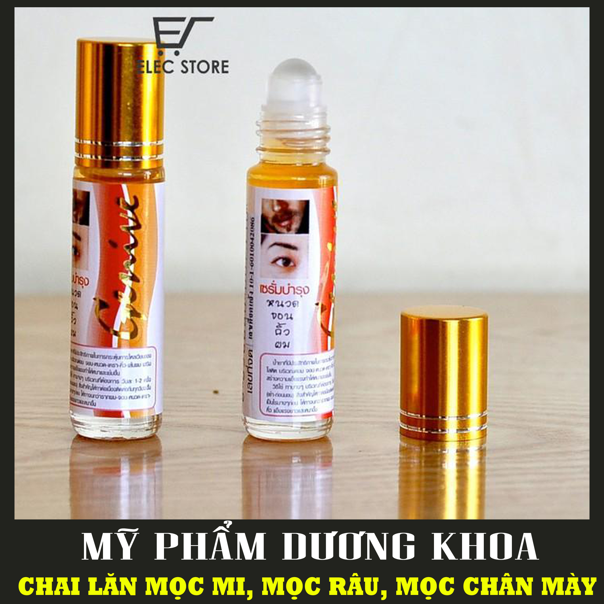 Chai lăn Kích Mọc Dài MI và Râu Dạng Thái Lan - Dầu Lăn GENIVE Kích Mọc Dài MI và Râu Dạng Thái Lan - Mẫu mới