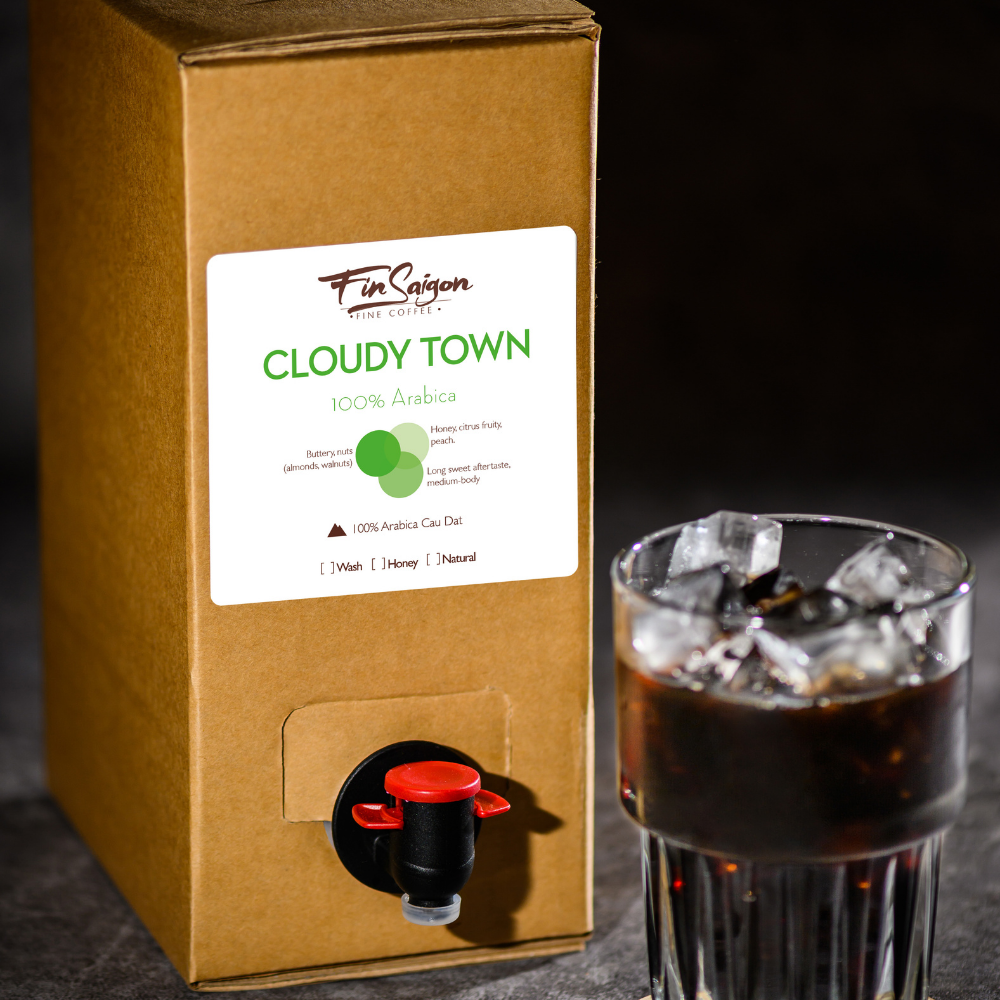 CLOUDY TOWN | Cà phê pha sẵn uống liền | Arabica coldbrew | 1 lit