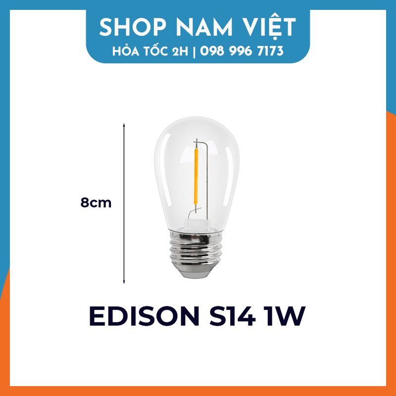 Bóng đèn led bulb edison đui e27 các loại kín nước, trang trí ngoài trời 3w 5w 9w 12w