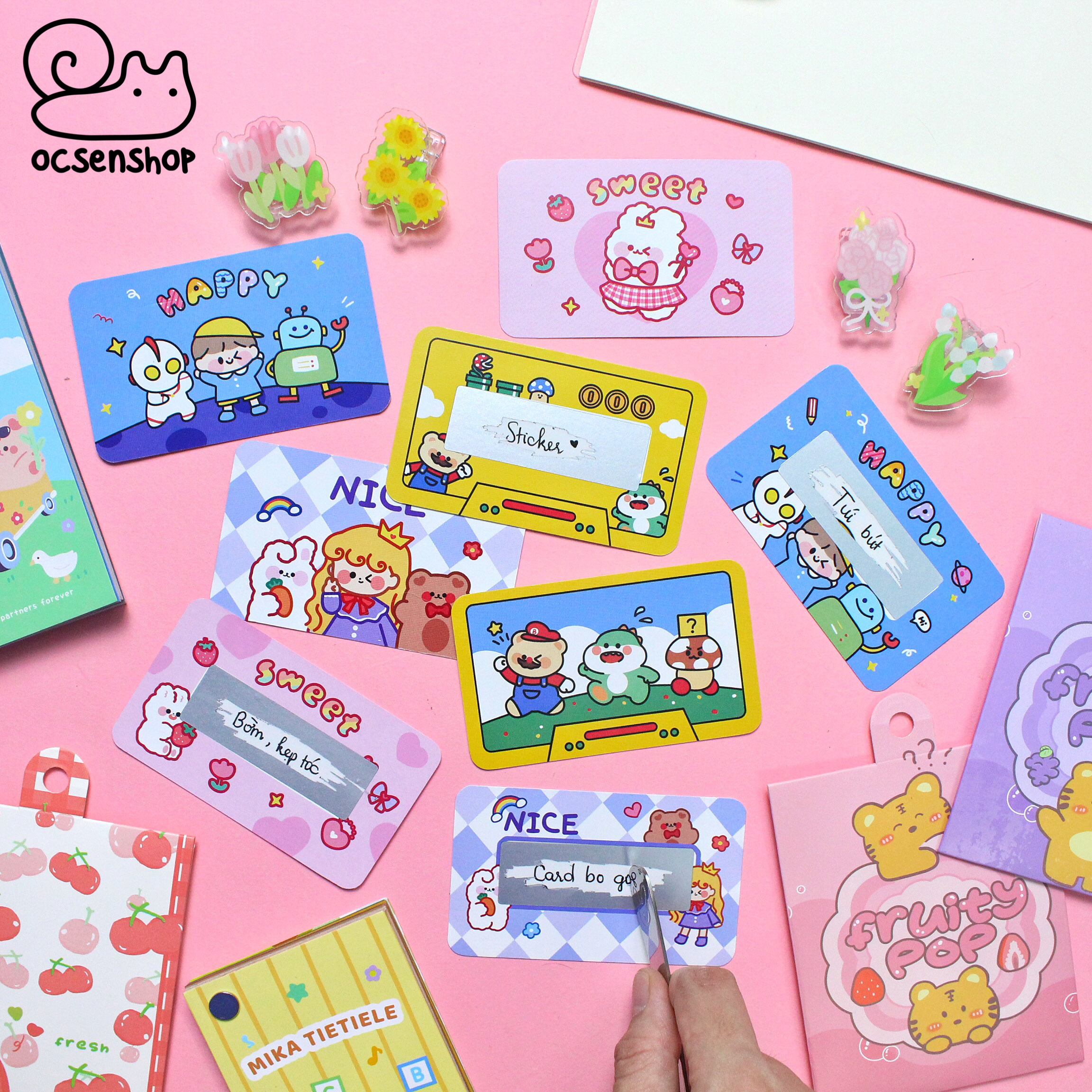 Set tạo thẻ cào may mắn (20c)
