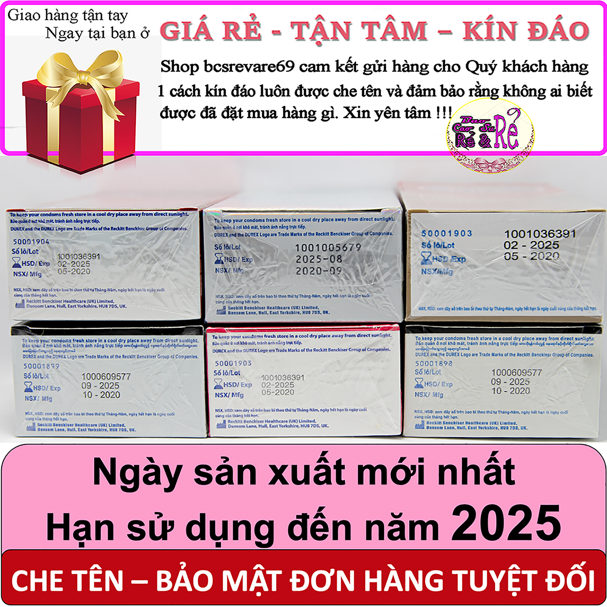 Combo 4 Hộp 48 Cái Bao Cao Su Siêu Mỏng Durex Fetherlite