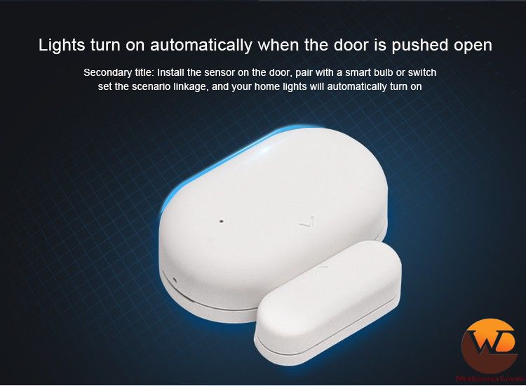 Cảm biến từ báo động mở cửa zigbee Tuya