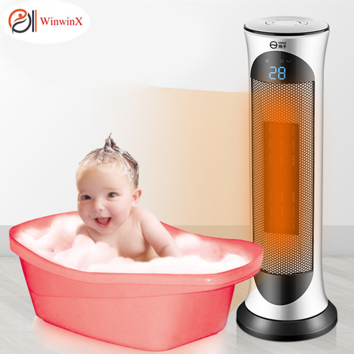 Quạt Sưởi Điện Đứng, Cây Sưởi Điện Đứng YANGZI Đa Năng Có Điều Khiển, Màn Hình Led Làm Nóng Bằng Gốm An Toàn Tiết Kiệm