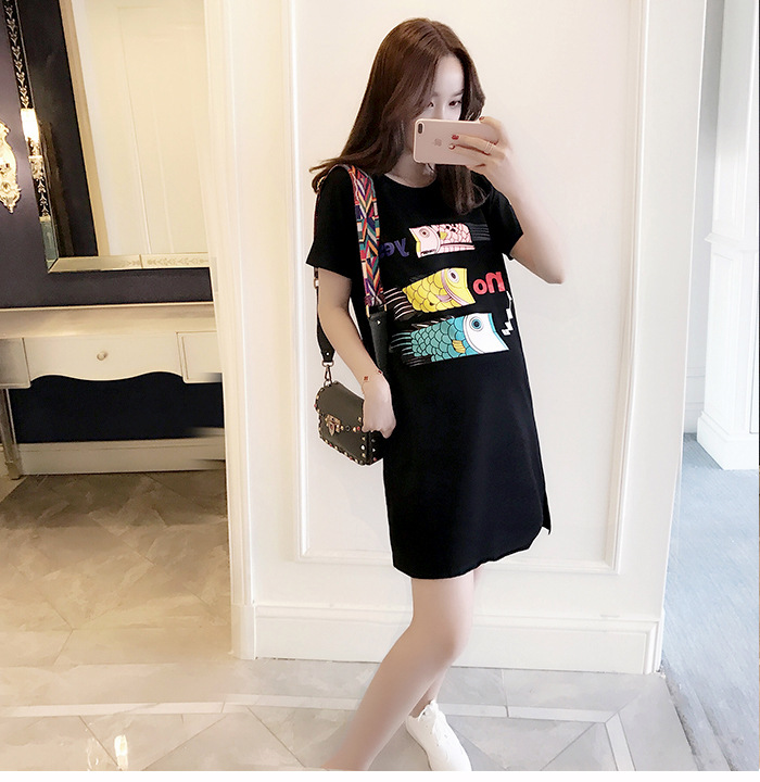 Váy Bầu Đầm Bầu Xinh Thun Hình