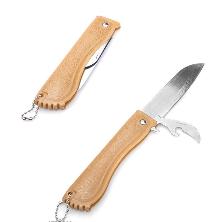 Combo 5 Cái - Dao Gấp Du Lịch 2 Trong 1 (Dao Và Đồ Khui Bia)