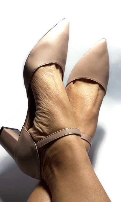 [SALE] Sandal Da Lì Bít Mũi Hở Eo Đế Vuông 6 Phân