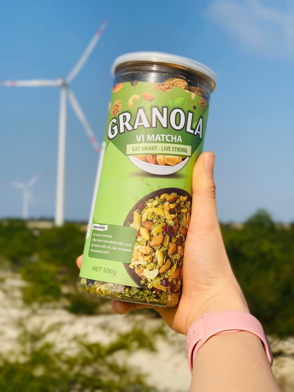 500Gram Granola 45% yến mạch 3 vị ( Vị truyền thống, Vị matcha, vị Chocolate)