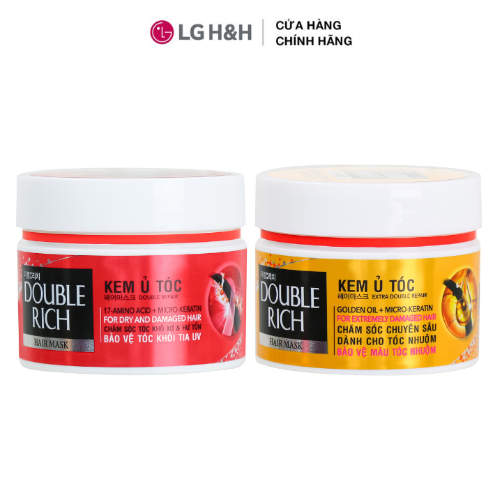 [LG Daily Beauty Official] Kem ủ tóc Double Rich dưỡng tóc khỏe mượt 150gr