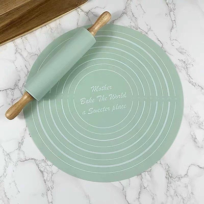 Bộ dụng cụ cán bột làm bánh silicon chống dính