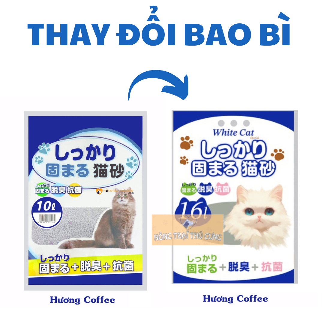 Cát vệ sinh cho mèo - Cát Nhật - Cát Litter - [Nông Trại Thú Cưng]