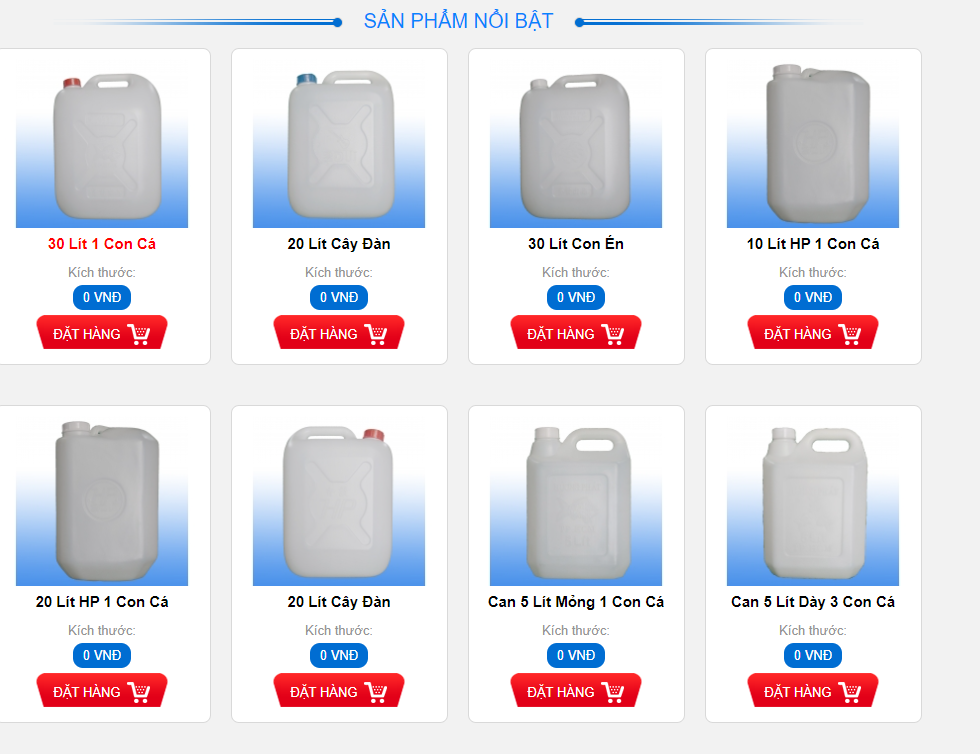CAN NHỰA 20L Hương Phát siêu dày