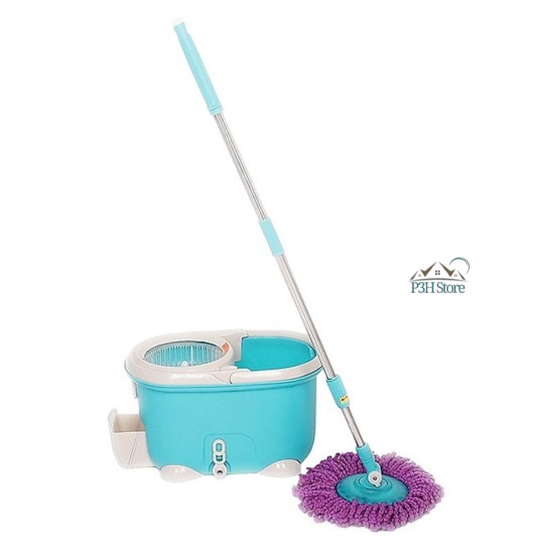 Bộ Lau Nhà 360 Độ Lock&Lock New Easy Mop màu xanh dương MOP-Q2-1