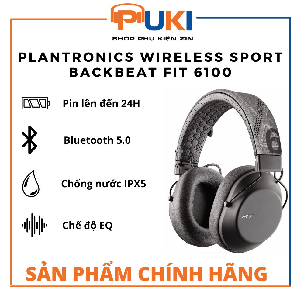 Tai nghe bluetooth plantronics backbeat fit 6100 - plantr onics backbeat fit 6100