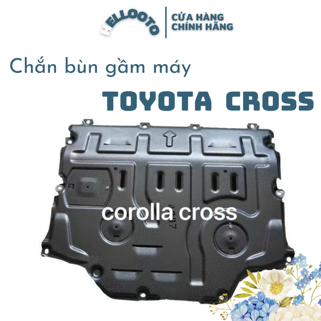 Chắn bùn gầm máy, chắn gầm động cơ toyota cross 2020 2021 2022 2023 cao cấp + kèm ốc bắt