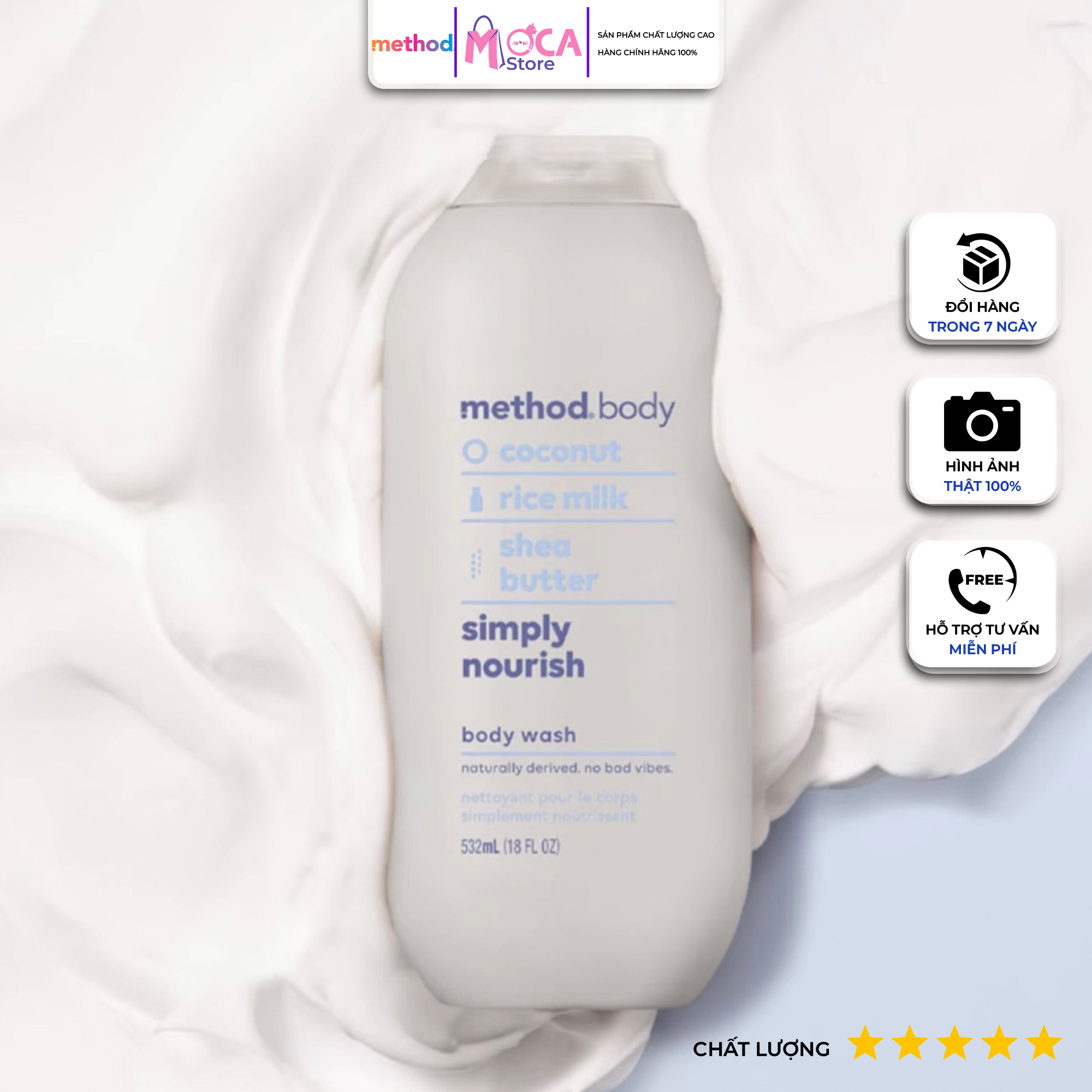 Sữa Tắm Organic Method Body Chai 532ml