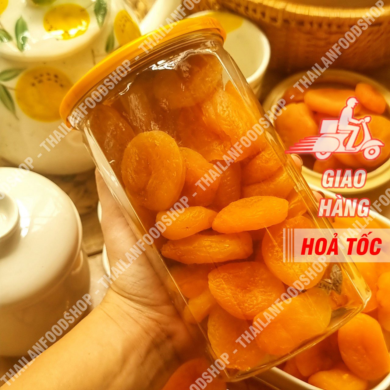 Mơ Sấy Dẻo Không Hạt Thổ Nhĩ Kỳ - Lon 500gr