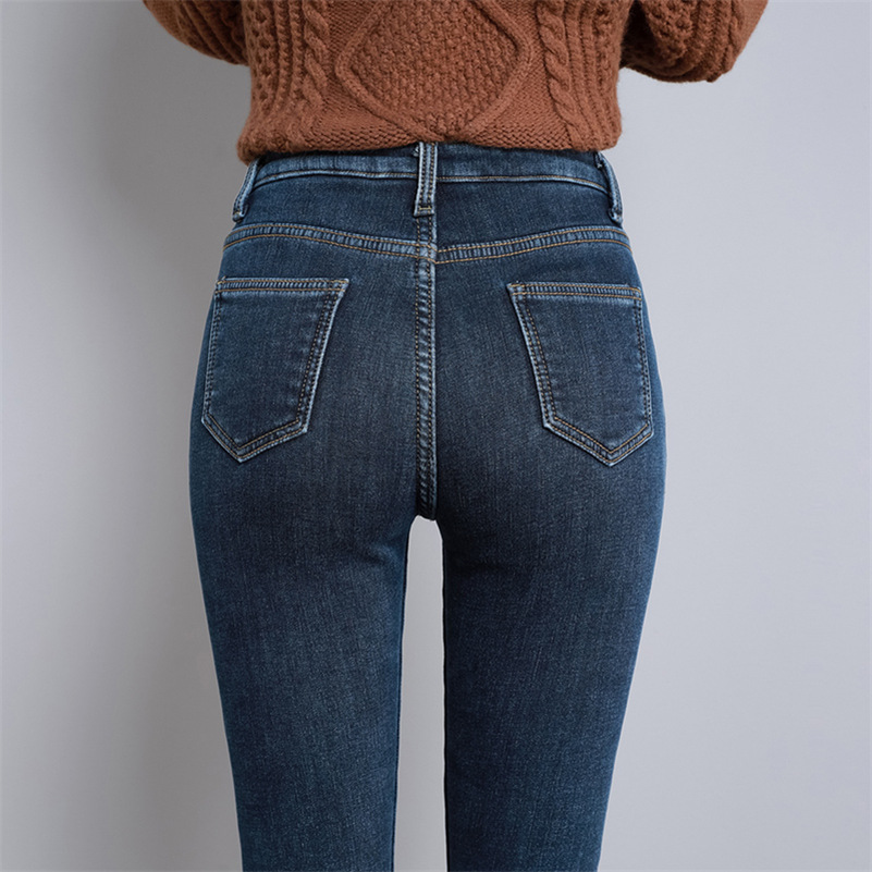 Quần jean nữ lưng cao 2023 quần legging nữ form ôm skinny co giãn quần basic nữ mới DONG PHUONG FASHION