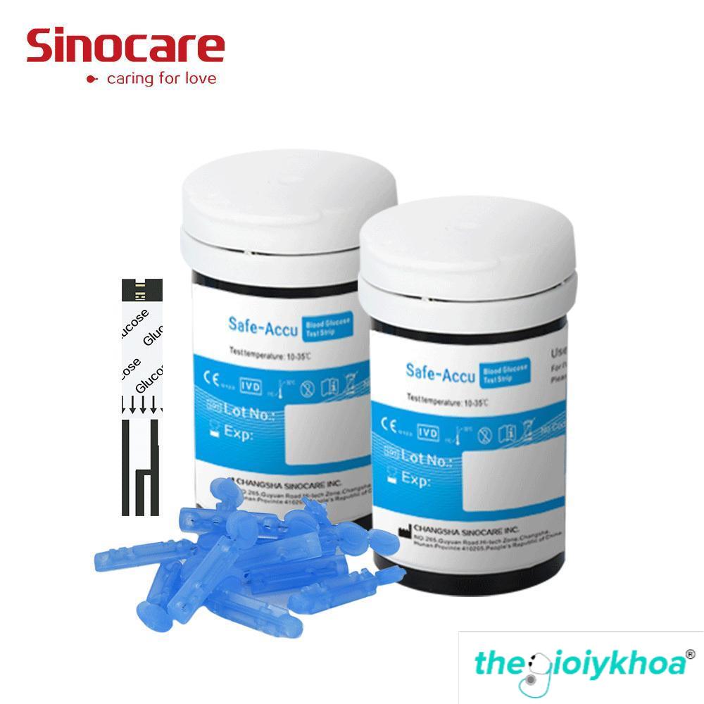 Que thử đường huyết Safe Accu Sincare Hộp 25 que