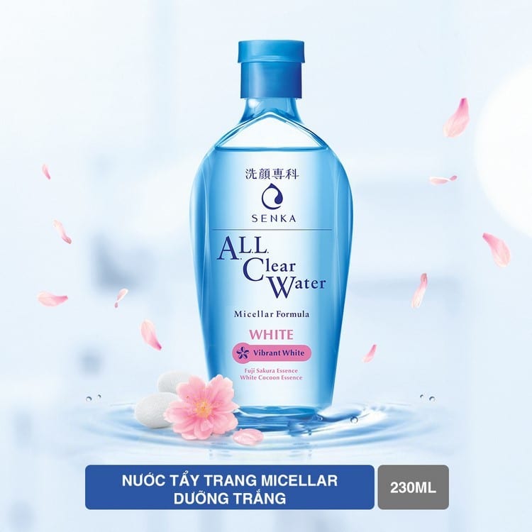 Tẩy Trang Dưỡng Trắng Senka 230ml