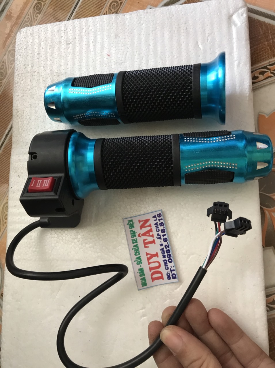 tay ga 3 nấc xe đạp điện
