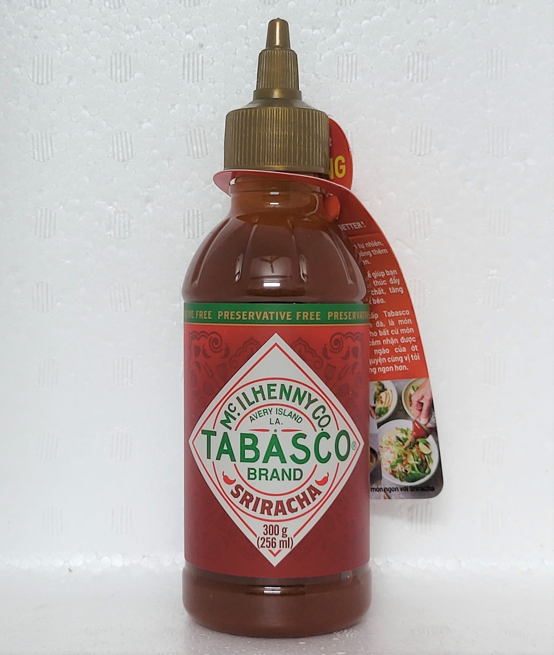 Chai 300g TƯƠNG ỚT SRIRACHA TỪ ỚT JALAPENO USA TABASCO Sriracha Chilli