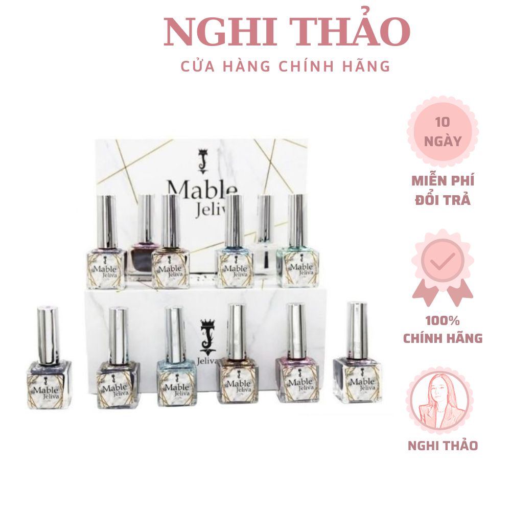 Set cồn loang nail Jeliva 15 màu