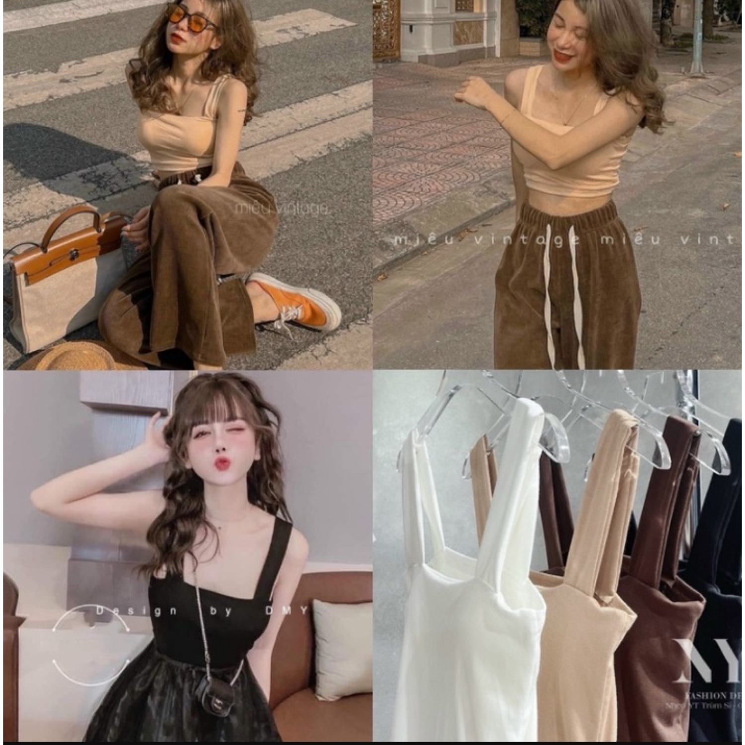 Áo Hai Dây Bản To Dáng Crotop Bozip