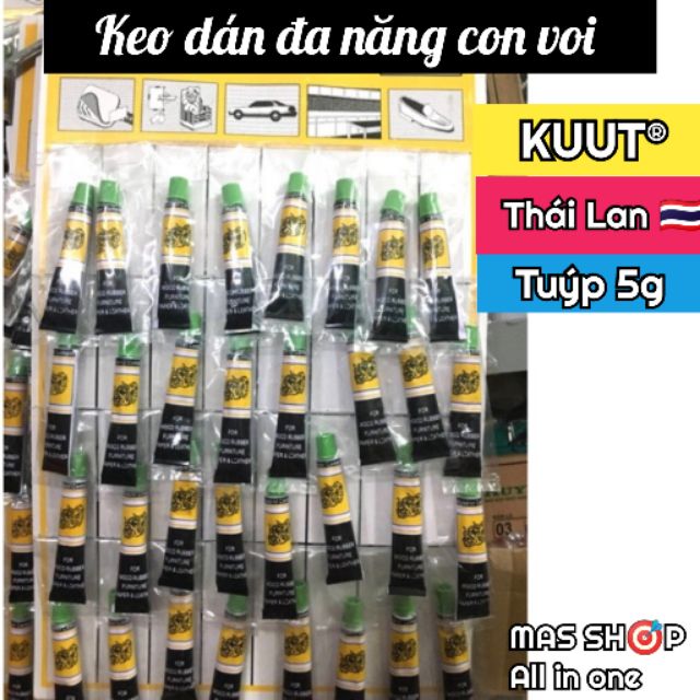 [Combo 2 tuýp] Keo con chó, dán giày dép