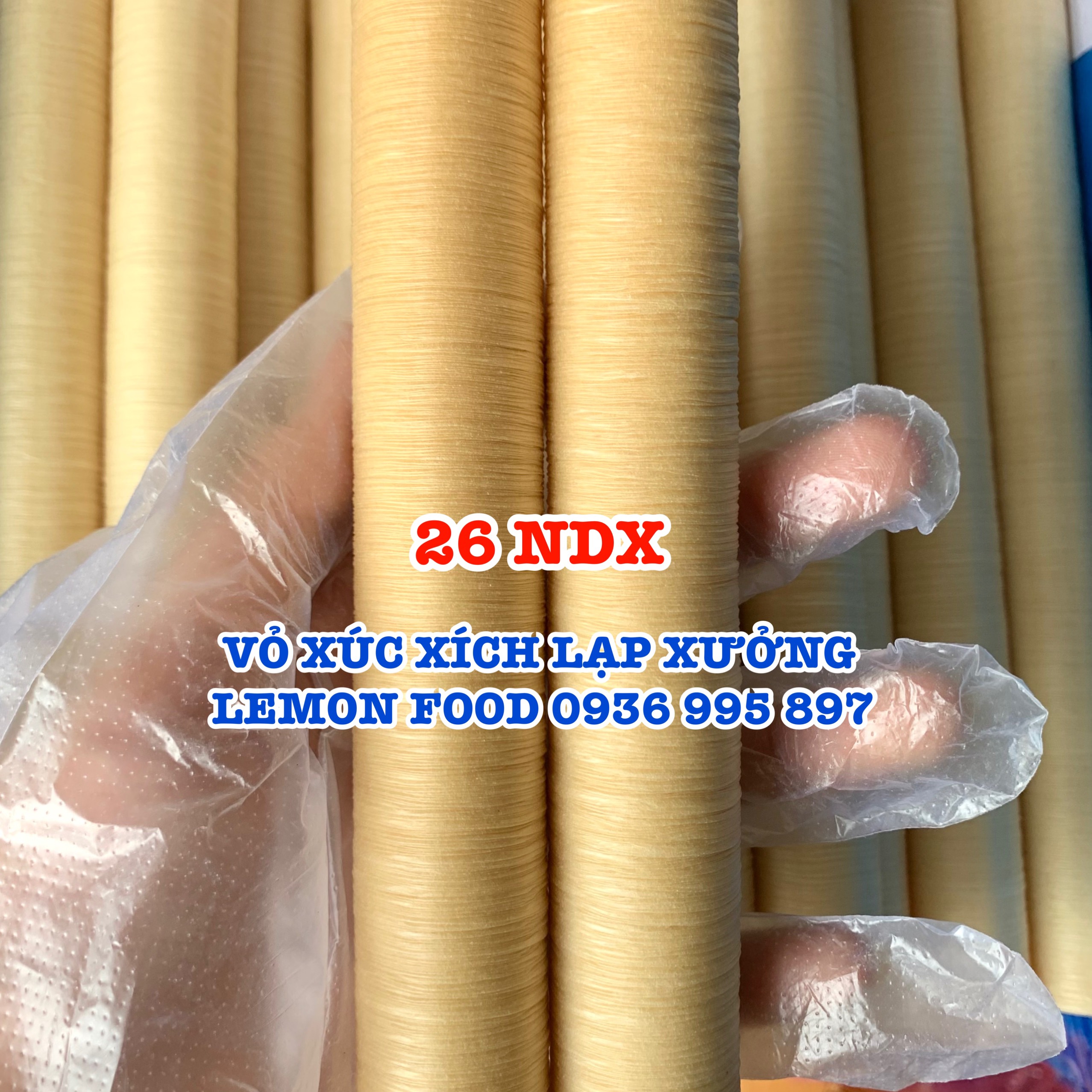 Combo 2 Collagen shells for making sausages size 26mm, type 1 NDX of Viscofan Germany