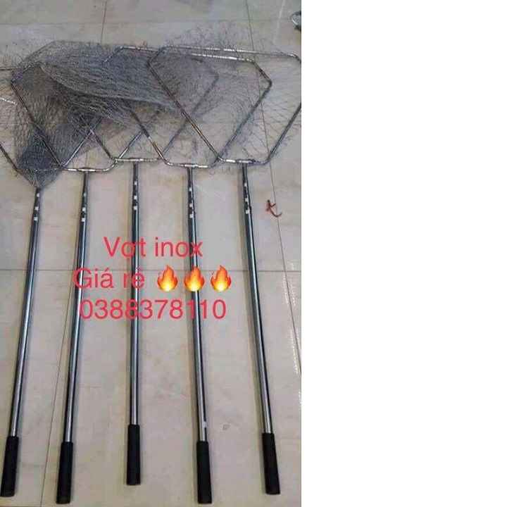 Vợt Cá Inox Loại Cứng Cao Cấp