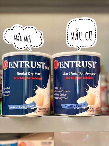 [Bình Dương] Sữa bột không đường Entrust Milk 400g